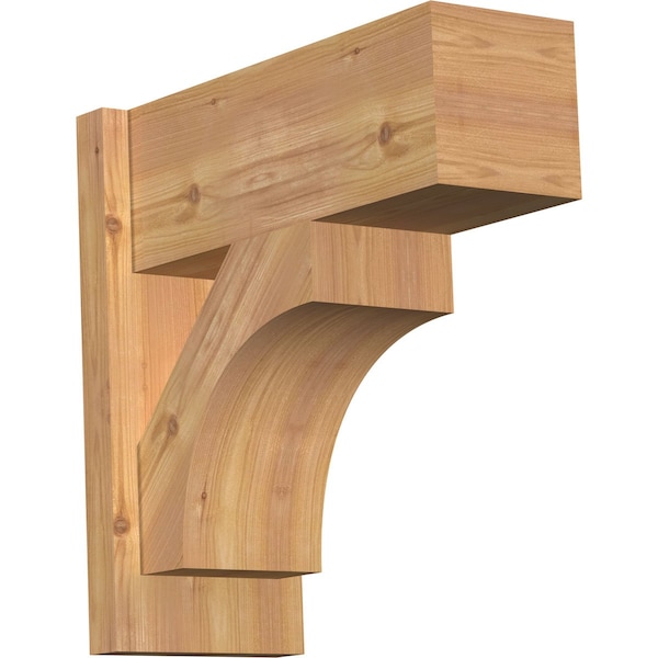 Ekena Millwork Westlake Block Smooth Outlooker, Western Red Cedar, 7 1/2"W x 18"D x 18"H OUT08X18X18WTL05SWR - main